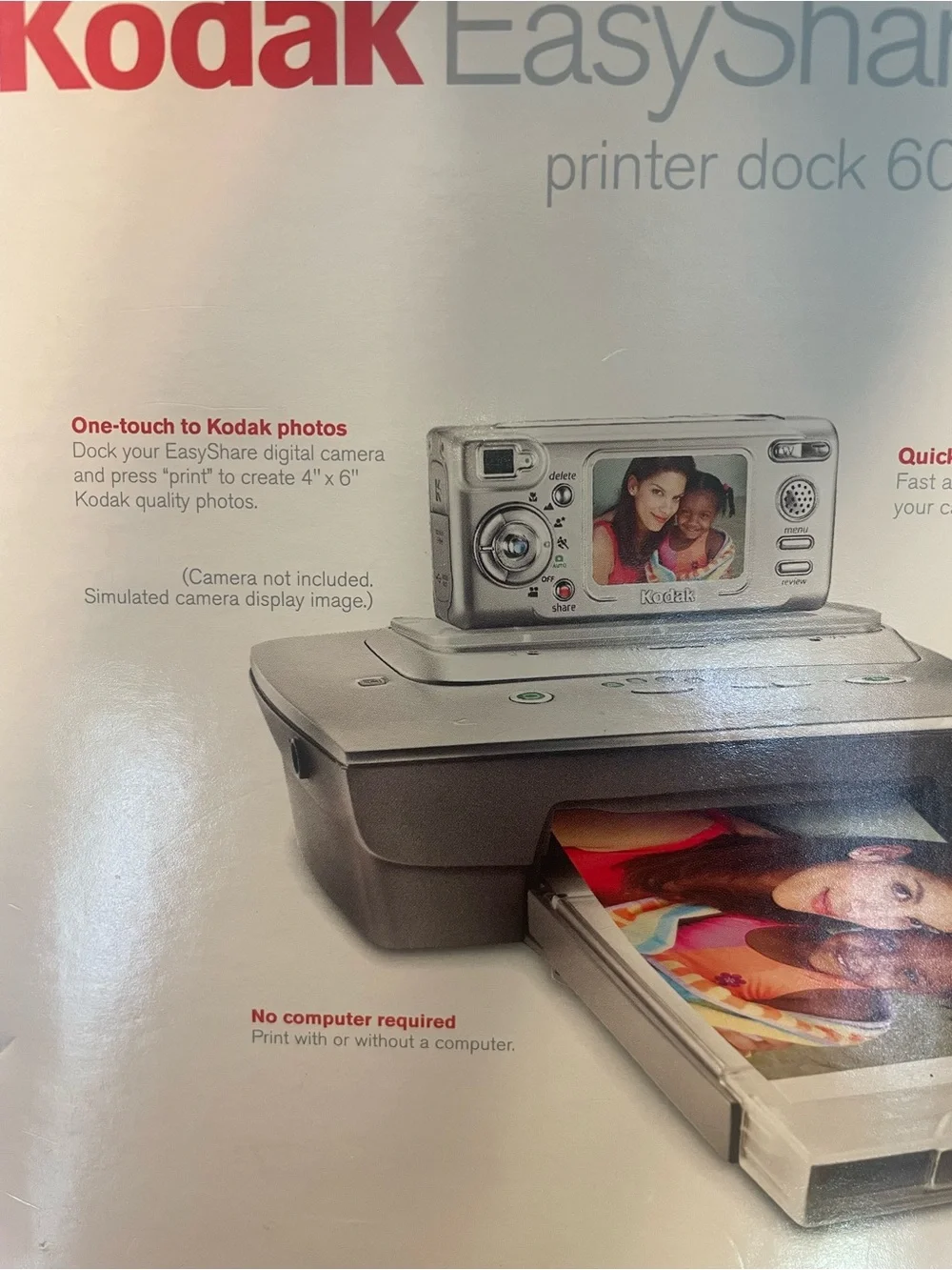 Kodak Easy Share CX6330 Camera. New Printer Doc 6000. Vintage. Photo Paper. Lot.